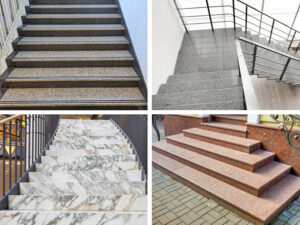 naturstein treppen drinnen und draussen