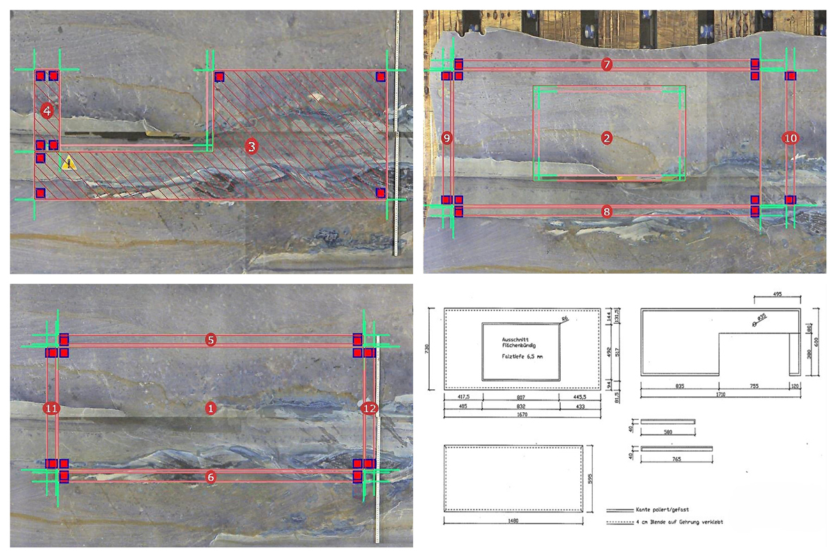 ablauf azul imperial 3 rp zuschnit und zeichnung